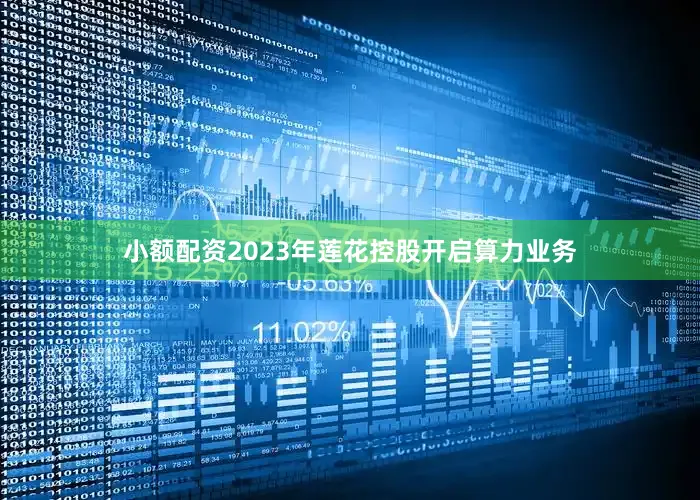 小额配资2023年莲花控股开启算力业务