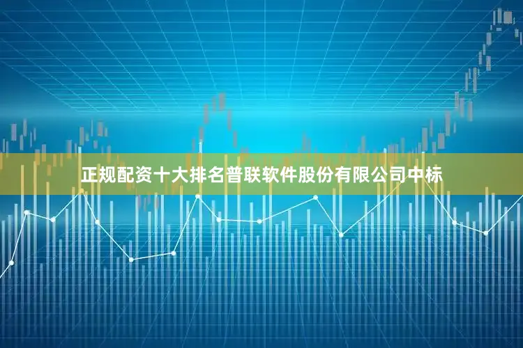 正规配资十大排名普联软件股份有限公司中标